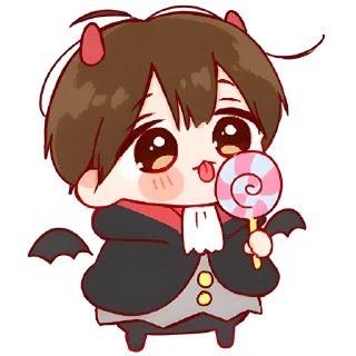 🍭 emoji Ангел/демон кун @Nyasticks Telegram sticker 8 of 33