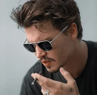 🚬 emoji JOHNNY DEPP Telegram sticker 20 of 100