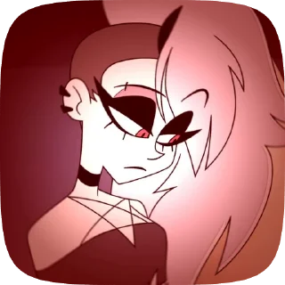 🌟 emoji БОЛЬШЕ ⇨ @CLOOBHUB ЛУНА АДСКИЙ БОСС LOONA HELLUVA Telegram sticker 23 of 48