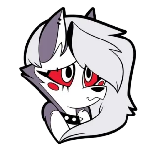 🌟 emoji БОЛЬШЕ ⇨ @CLOOBHUB ЛУНА АДСКИЙ БОСС LOONA HELLUVA Telegram sticker 5 of 48