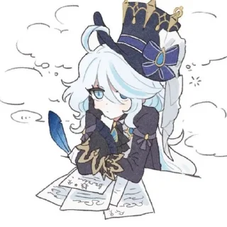 🌟 emoji Furina3 @NiigoMiku Telegram sticker 6 of 120