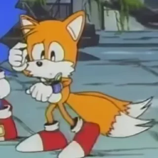 🤔 emoji Sonic OVA 1996 Telegram sticker 13 of 50