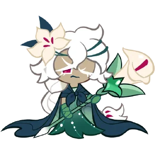 🌷 emoji White Lily Cookie! Telegram sticker 7 of 34