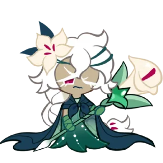 🌫 emoji White Lily! Telegram sticker 6 of 9