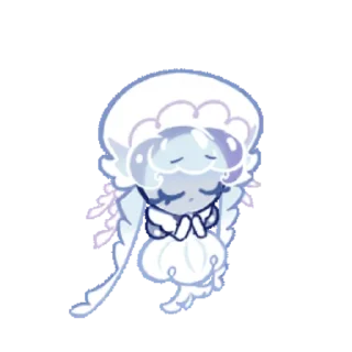 😔 emoji Frilled Jellyfish cookie Telegram sticker 16 of 18
