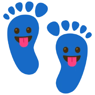 🌟 emoji пяточки с эмоциями 💜💜 Telegram sticker 12 of 93