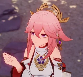 😭 emoji Yae miko♥️ Telegram sticker 16 of 48