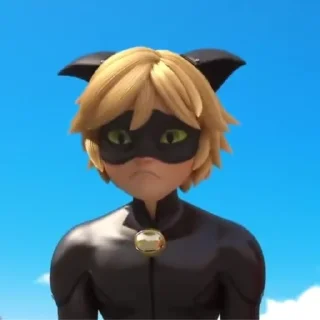 😢 emoji ladybug and super cat Telegram sticker 19 of 70