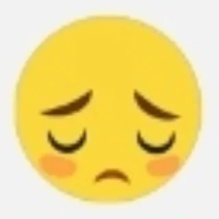 😔 emoji Вайбер Telegram sticker 21 of 48