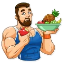 🤤 emoji Sport Guy Telegram sticker 17 of 30