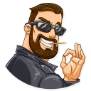 😎 emoji Sport Guy Telegram sticker 18 of 30