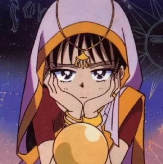 😐 emoji Sailor_Mars Telegram sticker 7 of 95