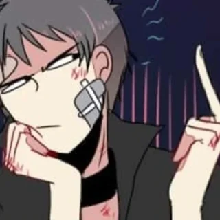 🖕 emoji Дэмон Telegram sticker 6 of 119
