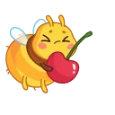 🍒 emoji Пчёлка - @TgSticker Telegram sticker 9 of 26