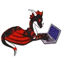 💻 emoji DrakEmono by @CrazySnep & QuillMoon Telegram sticker 12 of 25