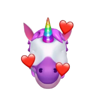 🥰 emoji Iphone Stickers unicorn 🦄 Telegram sticker 8 of 17