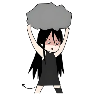 😨 emoji Дьяволица @Nyasticks Telegram sticker 14 of 41