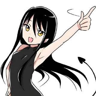 ☝️ emoji Дьяволица @Nyasticks Telegram sticker 19 of 41