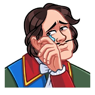 🥲 emoji Пётр I    (@TgSticker) Telegram sticker 15 of 36