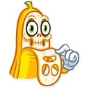 💀 emoji Lovely Banana Telegram sticker 15 of 25