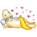 😘 emoji Lovely Banana Telegram sticker 23 of 25
