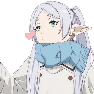 😘 emoji Frieren by @clicker_yo Telegram sticker 10 of 35
