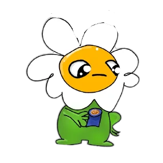 👂 emoji стикеры цветочка Telegram sticker 12 of 19