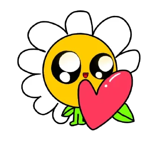 ❤ emoji стикеры цветочка Telegram sticker 17 of 19