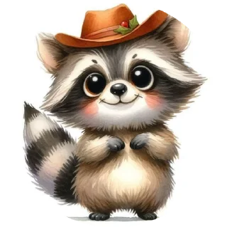 🌟 emoji Еноты Telegram sticker 4 of 11