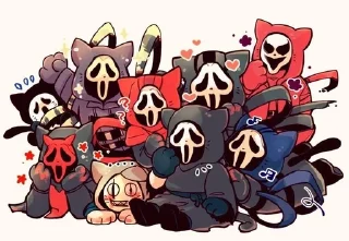 📸 emoji 𝔾ℍ𝕆𝕊𝕋 𝔽𝔸ℂ𝔼 Telegram sticker 21 of 57