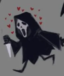 📸 emoji 𝔾ℍ𝕆𝕊𝕋 𝔽𝔸ℂ𝔼 Telegram sticker 11 of 57