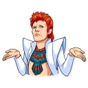 😕 emoji David Bowie Telegram sticker 10 of 30