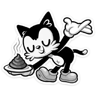 💩 emoji Ретрокот Джо ➩ @Earth928B Telegram sticker 17 of 46