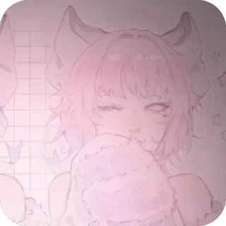 🫥 emoji Pink :: @fnafintertement Telegram sticker 7 of 120