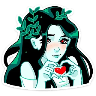 ❤️ emoji Русалка Леся • @TgSticker Telegram sticker 3 of 49