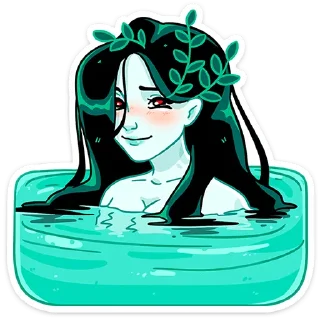 ☺️ emoji Русалка Леся :: @stickroom Telegram sticker 9 of 48