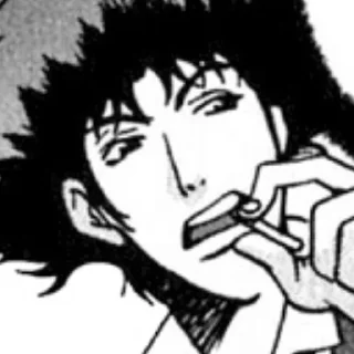 🙄 emoji Cowboy Bebop Telegram sticker 22 of 34