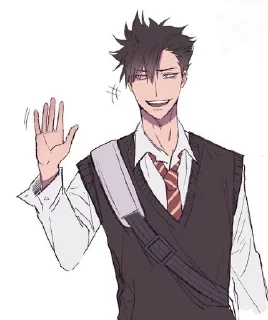 👋 emoji Куроо Тетсуро^^@annqzx Telegram sticker 24 of 41