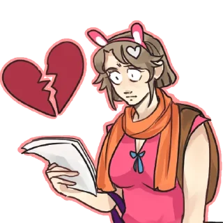 💔 emoji Яойщица Таня Telegram sticker 5 of 51