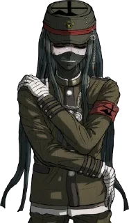 😰 emoji ~ korekiyo shinguji by @wanna_s_l_e_e_p ~ Telegram sticker 9 of 90