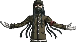 😇 emoji ~ korekiyo shinguji by @wanna_s_l_e_e_p ~ Telegram sticker 13 of 90