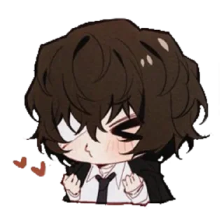😚 emoji Автор артов @_cabbage_2012(твиттер) Telegram sticker 8 of 25