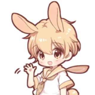 🍧 emoji Rabbit boy @nyakwii Telegram sticker 21 of 25