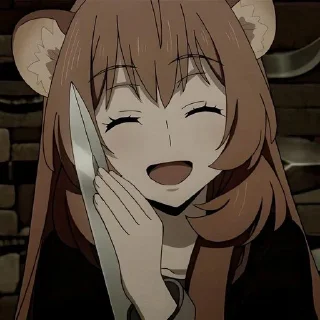 😄 emoji Герой щита @anime_stickerr Telegram sticker 12 of 20