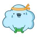 🏋️‍♂️ emoji Cloudy  (@TgSticker) Telegram sticker 17 of 48