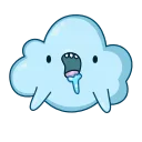 🤤 emoji Cloudy  (@TgSticker) Telegram sticker 12 of 48