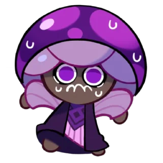 😰 emoji Poison Mushroom Cookie Telegram sticker 6 of 14