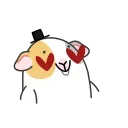 😍 emoji Морская свинка @TgSticker Telegram sticker 20 of 20