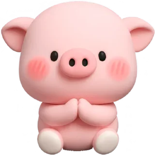 🙏 emoji Свинка Бута: @Pea4_stickerbot Telegram sticker 3 of 40