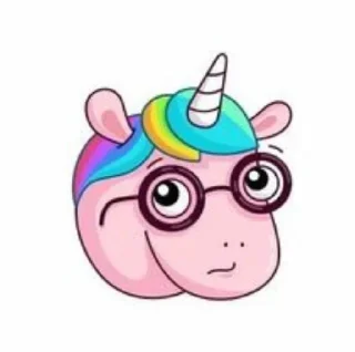 😦 emoji Йоу единорог Telegram sticker 9 of 24